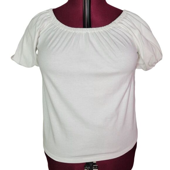 Ann Taylor Short Balloon Sleeve Shirt (Size XS) - Picture 1 of 8